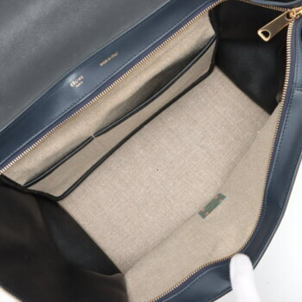 Celine Trapeze Leather Handbag Tote Top Handle Shoulder Bag - Picture 8 of 14